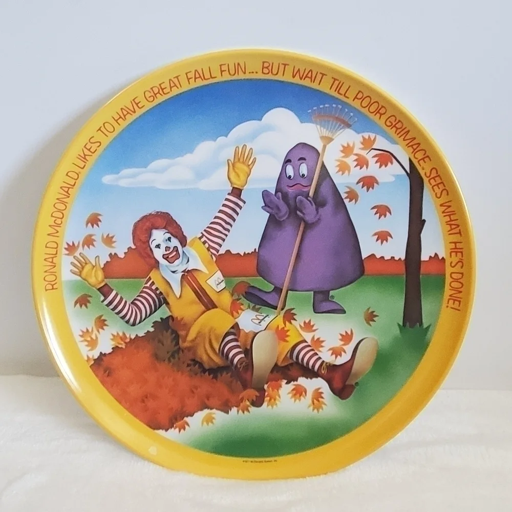 RONALD McDonald 1977 Vintage 4 Plate Set By Lexington 10